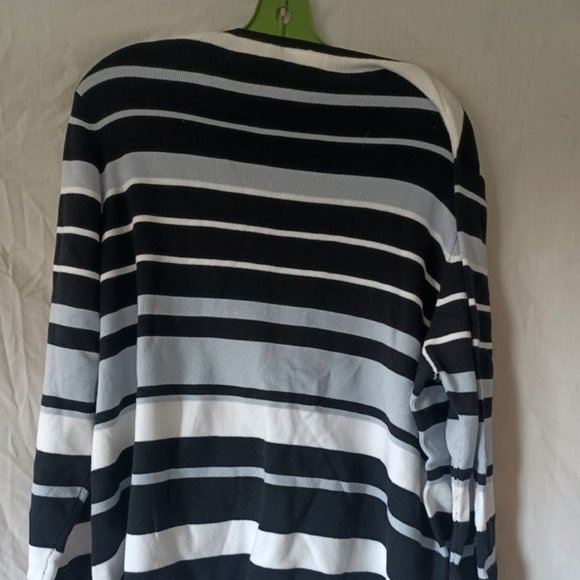 Vintage Designer Originals Women's Color Blue Pearl Cardigan with Tank Top - Picture 2 of 7